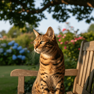 Naturalistic image of a Ocicat