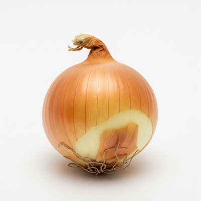 High resolution studio photograph of a single Onion