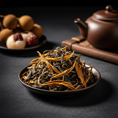 Aesthetic hero shot of Oriental Beauty, of the taxonomy teas.