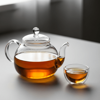 Editorial-style image of a brewed Oriental Beauty tea, part of the taxonomy teas