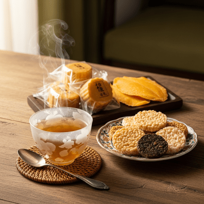 Still life image of a prepared cup of Oriental Beauty