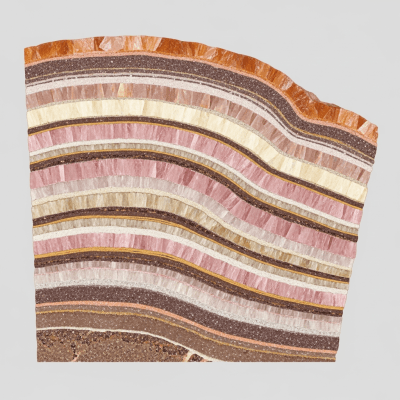 Cross-sectional illustration of Orthoclase, of the taxonomy minerals
