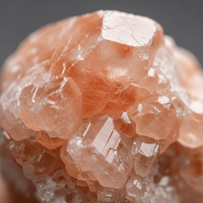 Macro shot of Orthoclase, of the taxonomy minerals, showing detailed crystal structure and surface texture