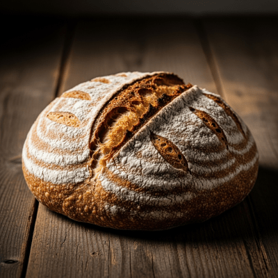 Editorial-style photograph of Pain au Levain, part of the taxonomy bread.