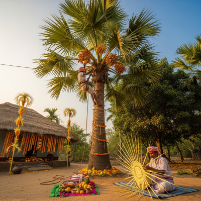 A photograph of the Palmyra Palm (palms) in cultural context