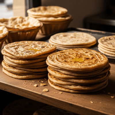Natural light image of Paratha, shown in its typical environment