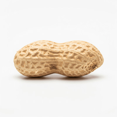 High resolution studio photograph of a single Peanut