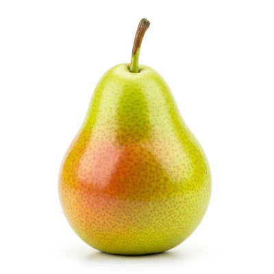 High quality studio photograph of a single Pear from the fruits taxonomy