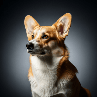 Editorial-style portrait of a Pembroke Welsh Corgi from the taxonomy dogs.
