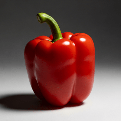 An editorial-quality hero shot of a single Pepper (Capsicum) from the taxonomy berries.