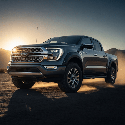 Editorial-style hero shot of a Pickup Truck, part of the trucks.