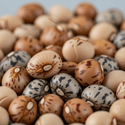 A close-up macro shot of Pigeon Pea (beans) showing its texture, surface details, and natural colors