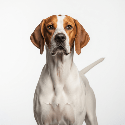 High quality studio photograph of a single Pointer