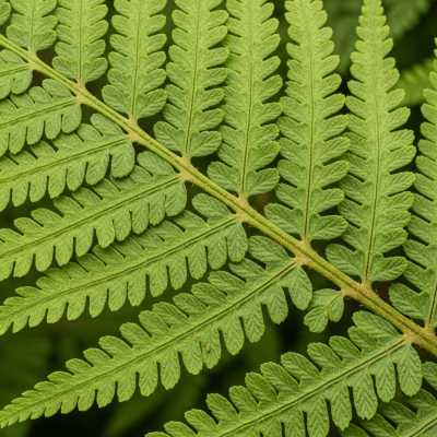 Detailed macro image of the fronds and leaflets of a Polystichum munitum, focusing on texture, venation, and sori (spore cases) if visible