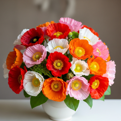 Image of a Poppy (flowers) arranged in a traditional bouquet or floral arrangement