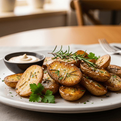 Photograph of a prepared dish or serving featuring the Potato, as commonly used in cuisine within the taxonomy vegetables
