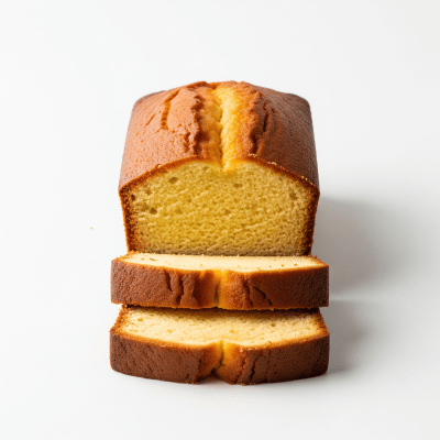 High quality studio photograph of a Pound Cake from the cake taxonomy