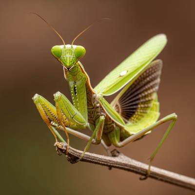 Macro photograph of a Praying Mantis