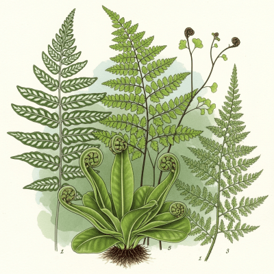 Image depicting a Pteridaceae (family) as traditionally used by humans, such as in ornamental garden settings, floral arrangements, or as part of indigenous cultural practices