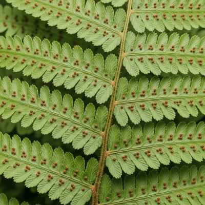 Detailed macro image of the fronds and leaflets of a Pteris vittata, focusing on texture, venation, and sori (spore cases) if visible