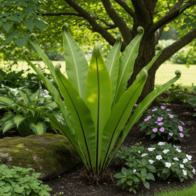 Image depicting a Pteris vittata as traditionally used by humans, such as in ornamental garden settings, floral arrangements, or as part of indigenous cultural practices