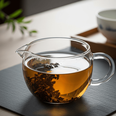 Editorial-style image of a brewed Pu-erh Tea tea, part of the taxonomy teas