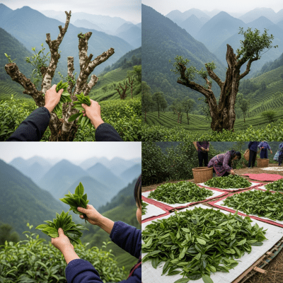 Environmental scene featuring Pu-erh Tea, part of the taxonomy teas