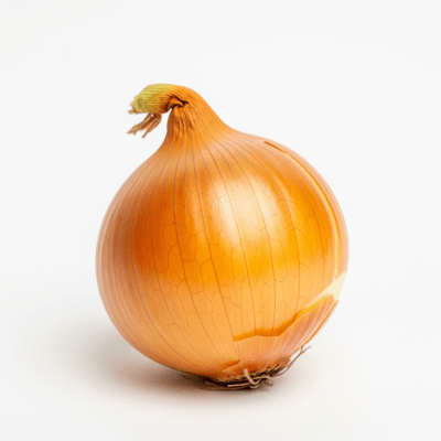 High quality photograph of a single Pukekohe Longkeeper onion