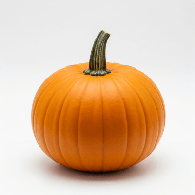 High resolution studio photograph of a single Pumpkin