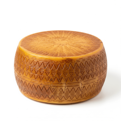 High quality studio photograph of a single Queso Manchego