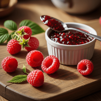 Image of the Raspberry, part of the fruits taxonomy, prepared or used in a typical culinary context