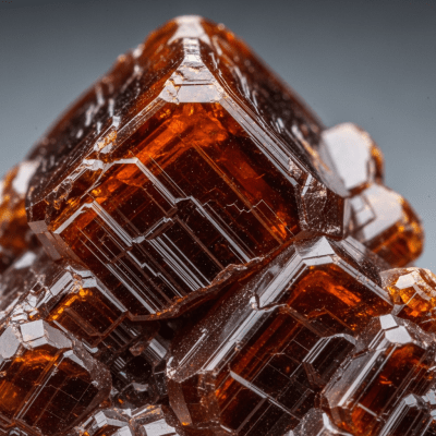 Macro shot of Realgar, of the taxonomy minerals, showing detailed crystal structure and surface texture