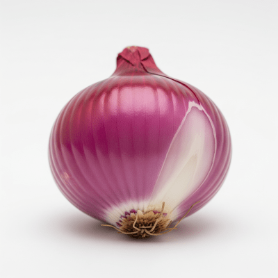 High quality photograph of a single Red onion