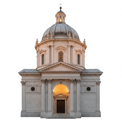 High quality, studio-style photograph of a single Renaissance from the architecture taxonomy