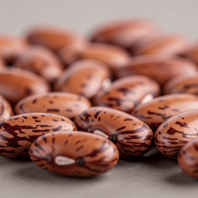 A close-up macro shot of Rice Bean (beans) showing its texture, surface details, and natural colors