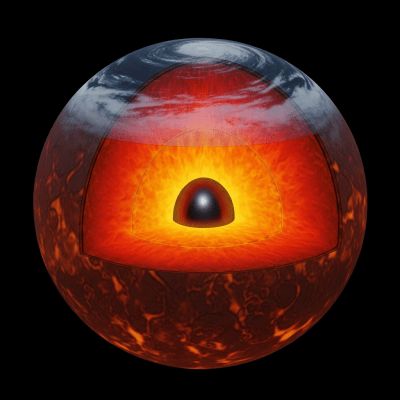 Cross-sectional diagram of a Rogue planet, classified under planets