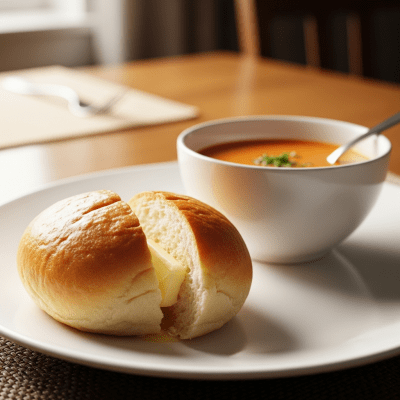 Photograph of Roll, shown being served or eaten as part of a meal