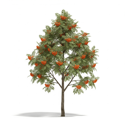 High quality photograph of a single Rowan