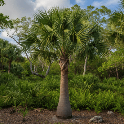 A detailed image of the Royal Palm (palms) in its native environment