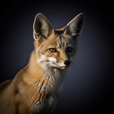 Editorial-style portrait of a Rüppell's Fox, belonging to the taxonomy canines.
