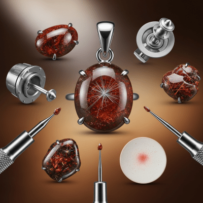 Depiction of Rutile, as it is used or valued in human culture