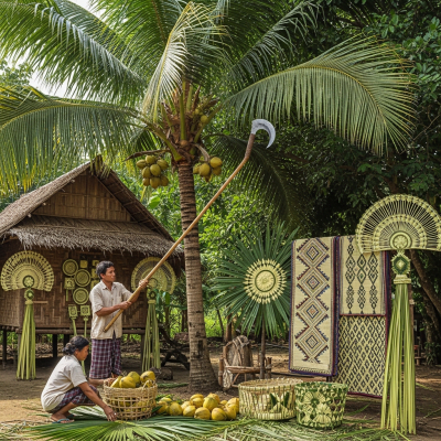 A photograph of the Sago Palm (True Palm) (palms) in cultural context