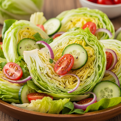 Image showing Salinas Lettuce as part of a finished dish, such as a salad or sandwich
