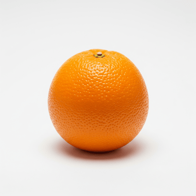 High quality studio photograph of a single Salustiana Orange from the oranges taxonomy