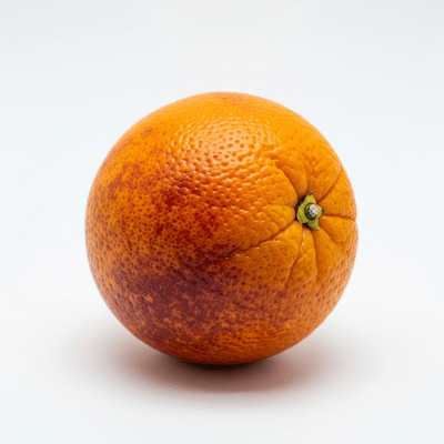 High quality studio photograph of a single Sanguinello Blood Orange from the oranges taxonomy