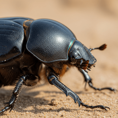 Macro photograph of a Scarab Beetle