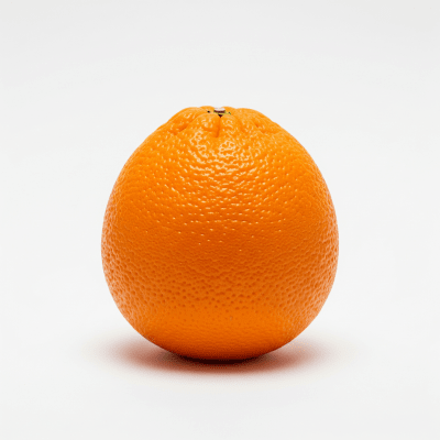 High quality studio photograph of a single Seville Orange from the oranges taxonomy