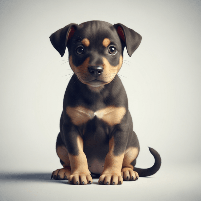 Photograph showing a juvenile (puppy) version of the Short-eared Dog