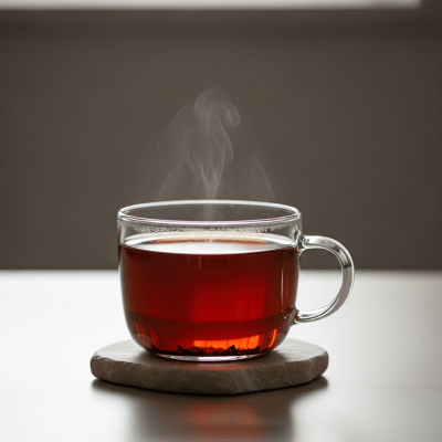 Editorial-style image of a brewed Shou Pu-erh tea, part of the taxonomy teas