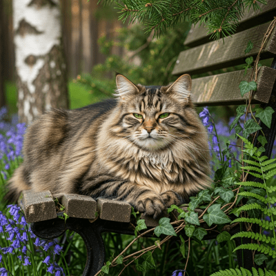 Naturalistic image of a Siberian